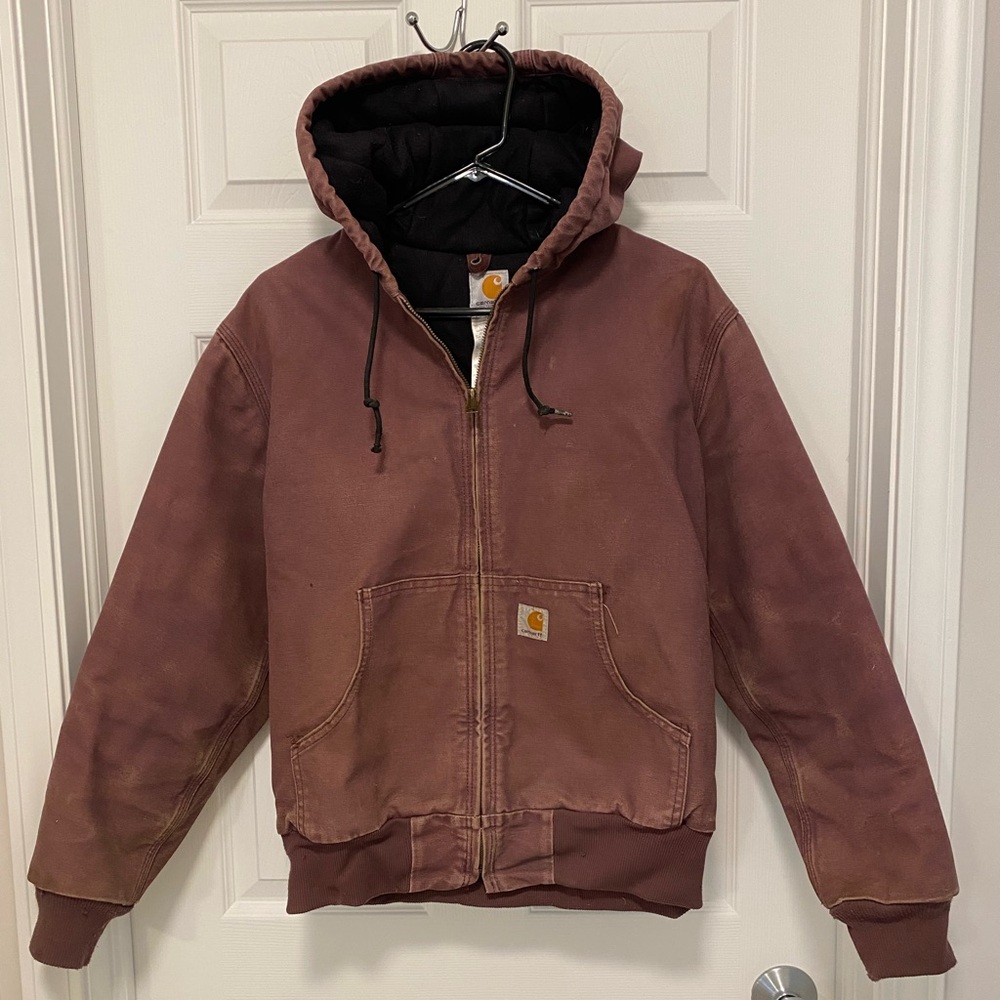 Carhartt Maroon Hooded Jacket